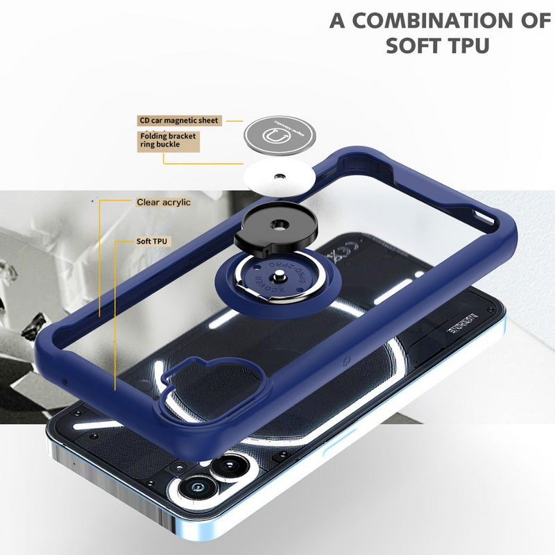 Load image into Gallery viewer, Nothing Phone (1) - Armor Matte Magnetic Ring Stand Case - Polar Tech Australia