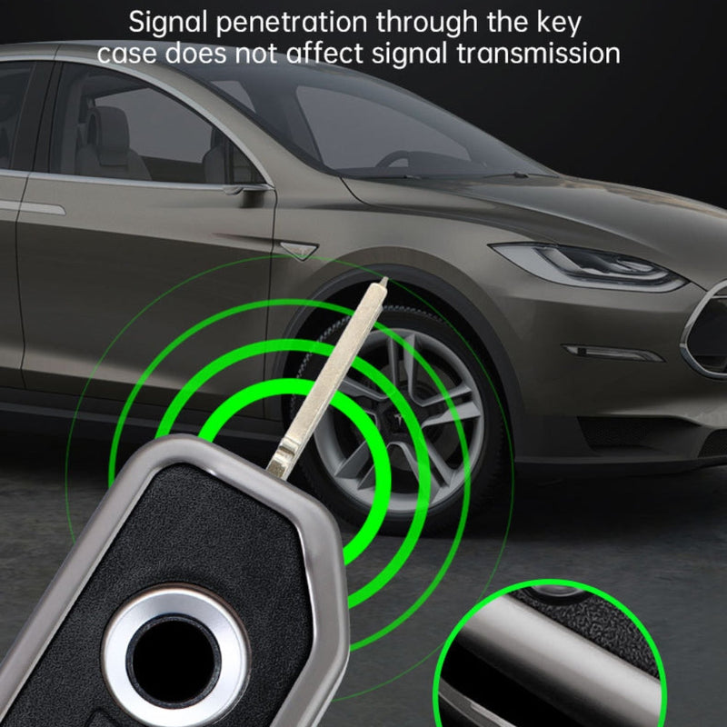 Load image into Gallery viewer, BMW Zinc Alloy + Leather Protection Car Key Fob Case Cover For X1, X6, X7, ix1, ix40, ix50 - Polar Tech Australia