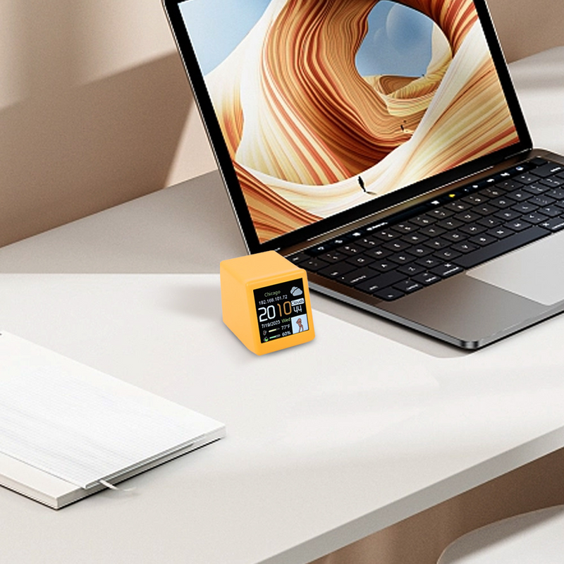 Load image into Gallery viewer, Smart Weather Station Clock WIFI Connected Weather Update Desktop Ornament - Polar Tech Australia