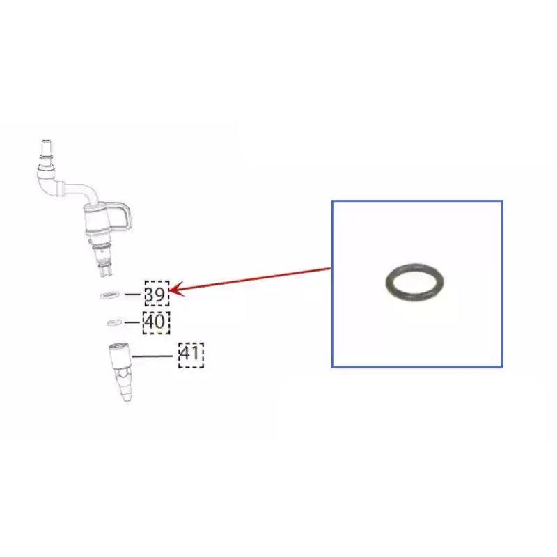 Cargue la imagen en el visor de la galería, Genuine Original DeLonghi Coffee Machine - Universal Milk Frother Seal Ring Replacement Parts - Polar Tech Australia