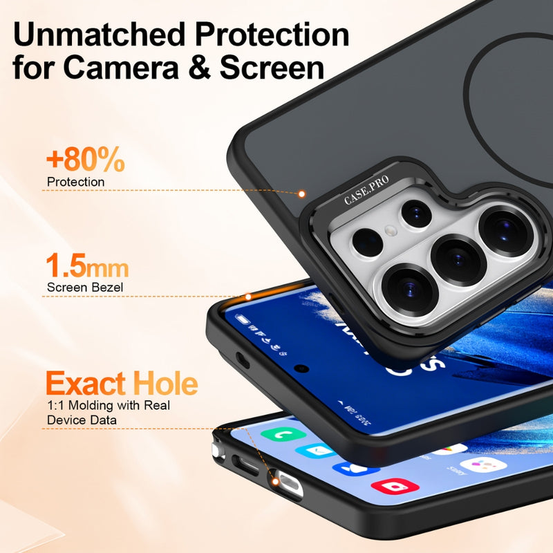 Cargue la imagen en el visor de la galería, Samsung Galaxy S26 / S26 Plus / S26 Ultra - Color Block Magnetic Skin-Feel Camera Stand Protective Case