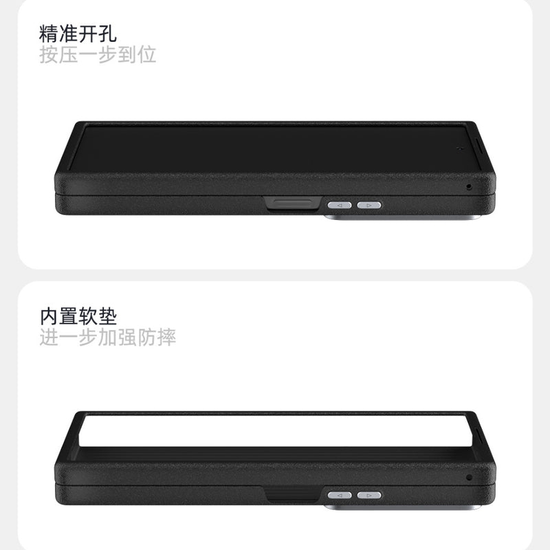 Load image into Gallery viewer, Samsung Galaxy Z Fold 5 (SM-F946) - Carbon Fiber Series 6D Micro Relief MagSafe Phone Case - Polar Tech Australia