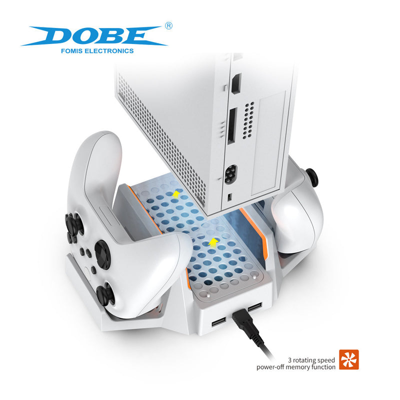 Load image into Gallery viewer, Xbox Series S - Cooling Fan Charging Vertical Stand Dual Controller Charging Base