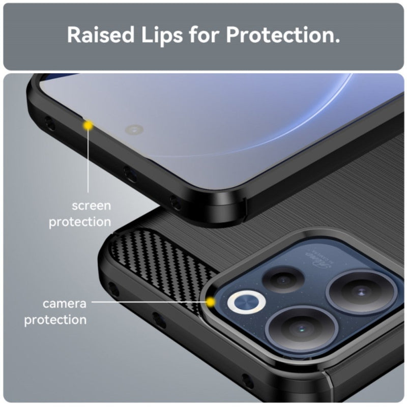 Load image into Gallery viewer, OPPO Reno15 F - Carbon Fiber Brushed Texture TPU Phone Case - Polar Tech Australia