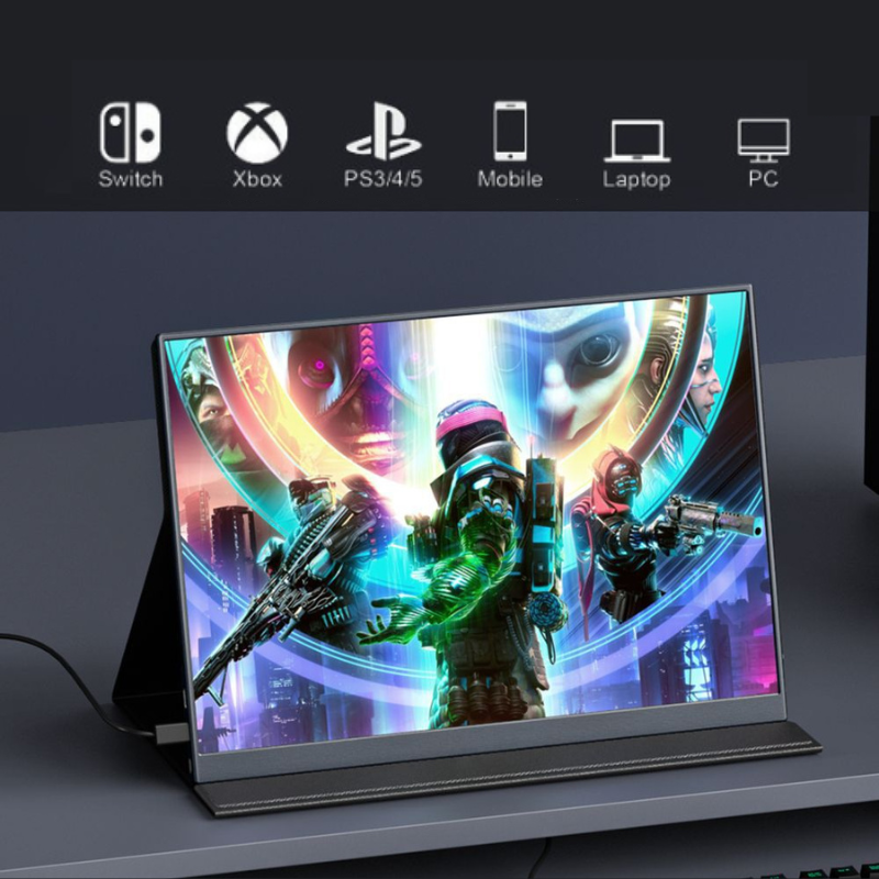 Cargue la imagen en el visor de la galería, Portable Monitor Gaming Display with Speakers Travel Monitor - Polar Tech Australia