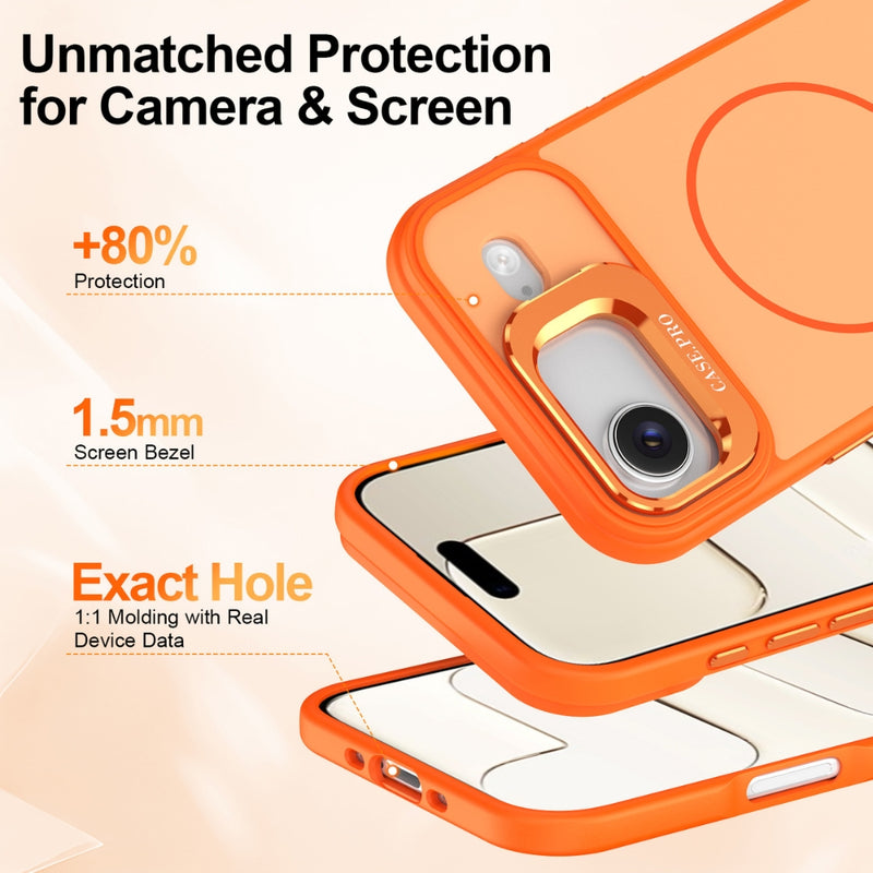 Chargez l'image dans la visionneuse de la galerie, Apple iPhone 17 Air - Zore Notron MagSafe Charging Case with Camera Stand - Polar Tech Australia