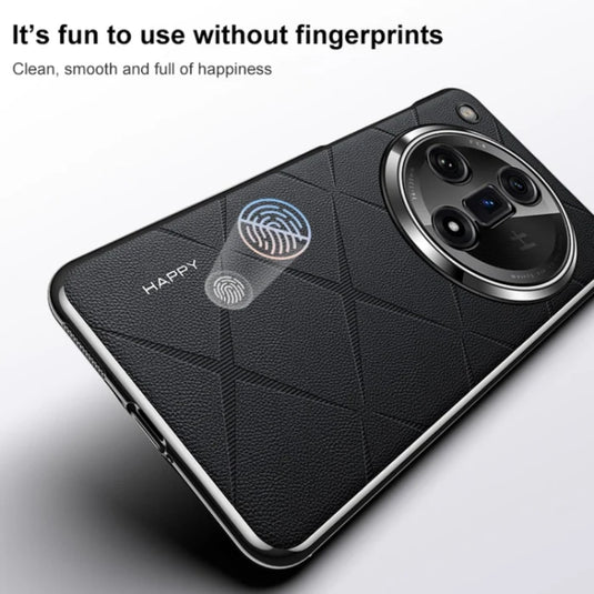 OPPO Find X7/Ultra - Plain Leather PC Phone Case - Polar Tech Australia