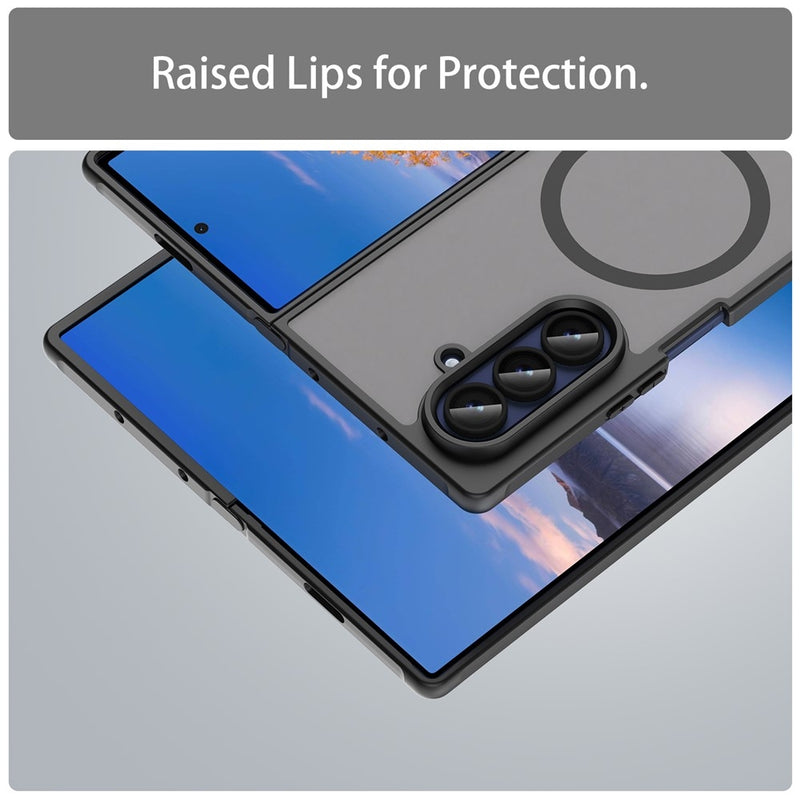 Load image into Gallery viewer, Samsung Galaxy Z Fold7 5G - Fan Dun Series TPU Hybrid PC Frosted Magsafe Phone Case - Polar Tech Australia