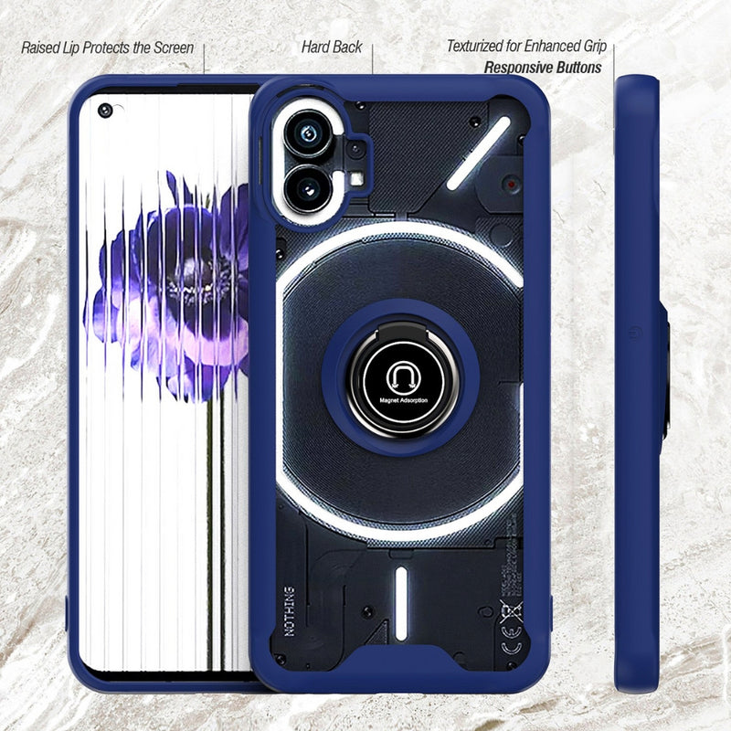 Load image into Gallery viewer, Nothing Phone (1) - Armor Matte Magnetic Ring Stand Case - Polar Tech Australia