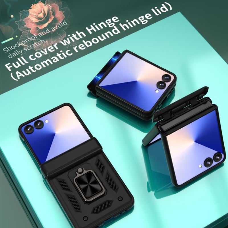 Load image into Gallery viewer, Samsung Galaxy Z Flip7 5G - Sliding Window Hinge Phone Case with Ring Stand - Polar Tech Australia