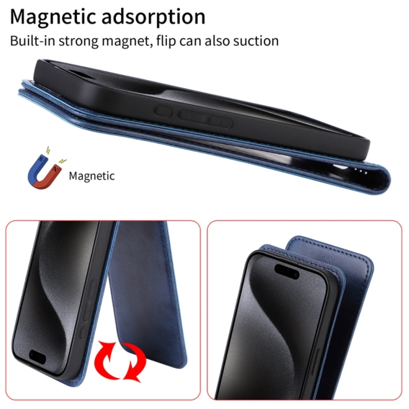 Cargue la imagen en el visor de la galería, HMD Skyline - Magnetic Vertical Flip Leather Phone Case - Polar Tech Australia