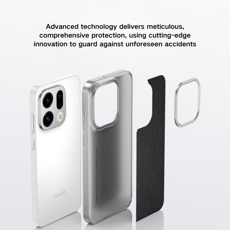 Chargez l'image dans la visionneuse de la galerie, OPPO Find X9 Pro - Camera-Style Leather Texture Shockproof & Stylish Hard Shell