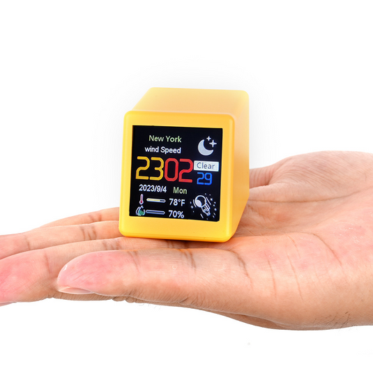 Smart Weather Station Clock WIFI Connected Weather Update Desktop Ornament - Polar Tech Australia