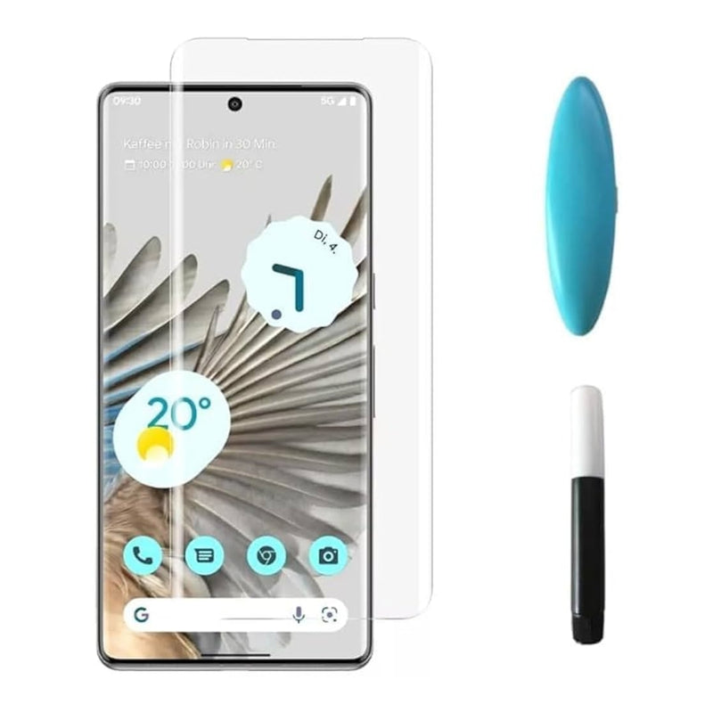 Load image into Gallery viewer, Google Pixel 7 Pro - Full Covered Curved Full Glue/Side Glue/UV Glue 9H Tempered Glass Screen Protective Protector - Polar Tech Australia