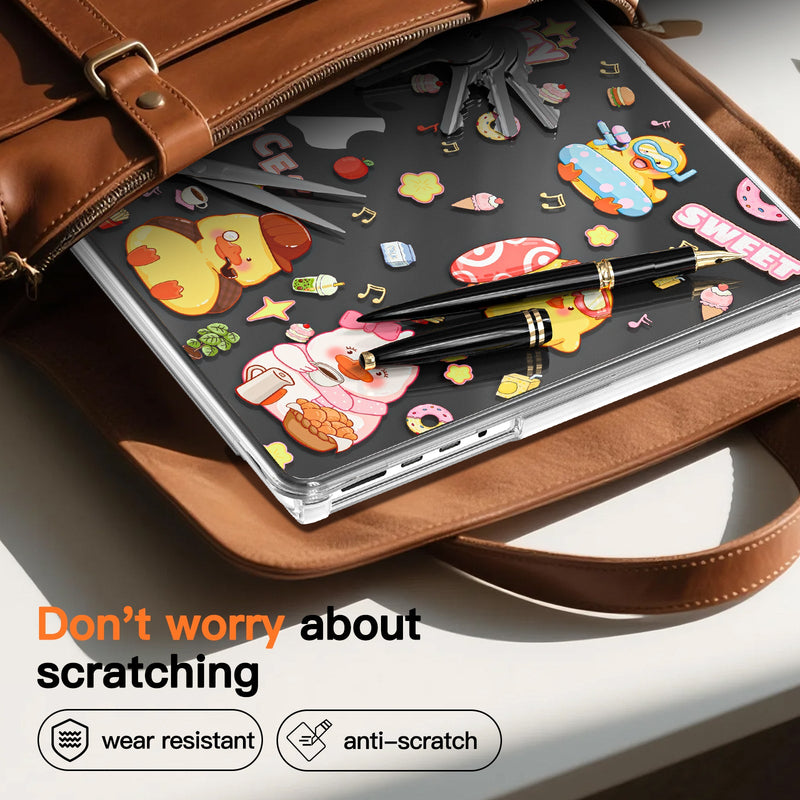 Chargez l'image dans la visionneuse de la galerie, MacBook Air 13.6" 2025 (A3240) M4 - Cute Cartoon Transparent Shockproof & Slim Case - Polar Tech Australia