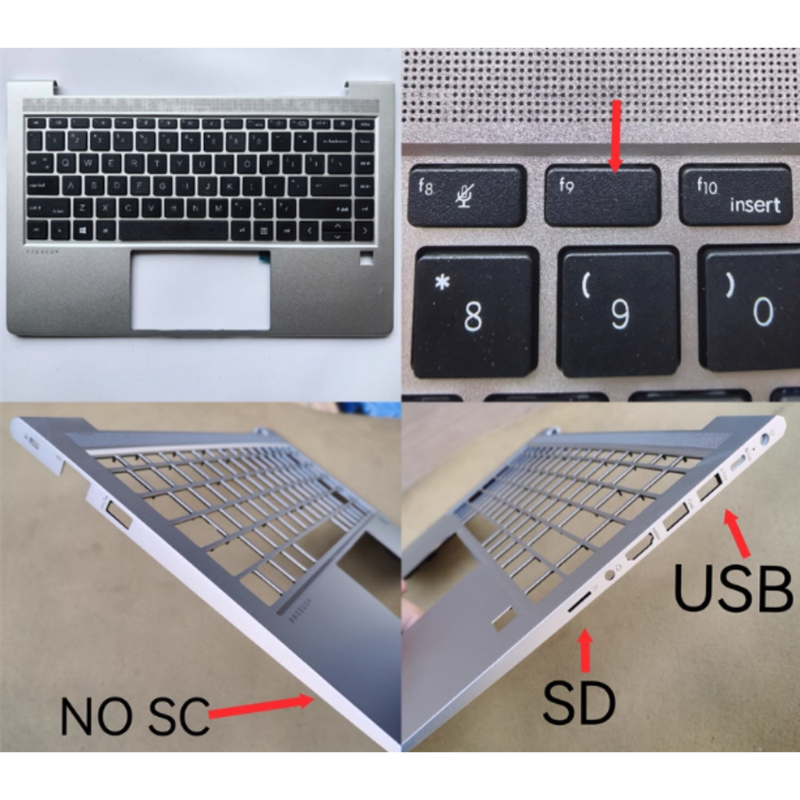 Cargue la imagen en el visor de la galería, HP Probook 440 G8 G9 ZHAN 66 Pro 14 G4 G5 Series - Laptop Palmrest With Keyboard US Layout