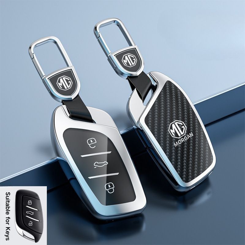 Cargue la imagen en el visor de la galería, MG Zinc Alloy + TPU Smart Car Key Fob Case Cover For MG3, MG5, MG6, MG7, GT, GSF, ONE, ZS, EV EZS, HS, EHS,ONE - Polar Tech Australia