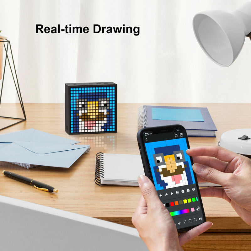 Load image into Gallery viewer, Divoom Timebox-Evo Pixel Art Speaker 16x16 DIY LED Display Alarm Clock Box Perfect Gift - Polar Tech Australia