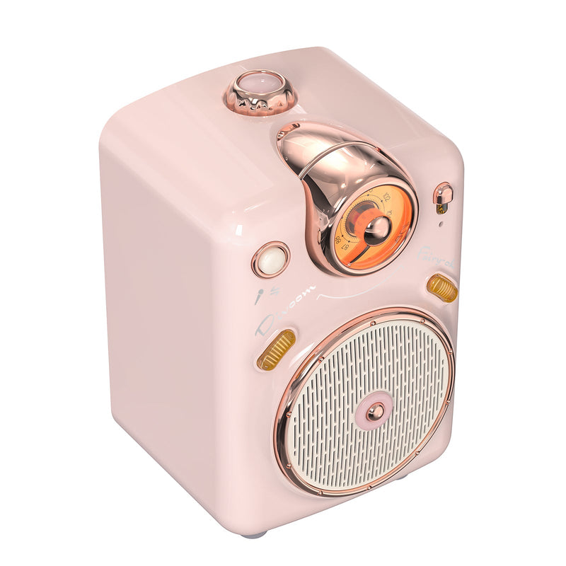 Chargez l'image dans la visionneuse de la galerie, Divoom Fairy-OK Retro Mini Karaoke Bluetooth Speaker With Microphone Girl Perfect Gift