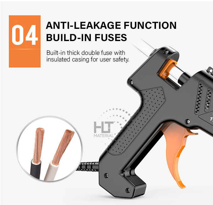 Chargez l'image dans la visionneuse de la galerie, Komax 5 Adjustable Temperature 60W-180W Portable Large DIY Glue Gun + 30 x 11mm Glue Stickers - Polar Tech Australia