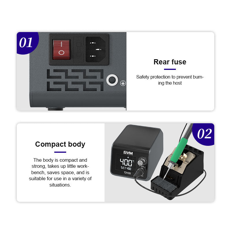 Chargez l'image dans la visionneuse de la galerie, GVM T12S Smart Soldering Station – T210S Model - Polar Tech Australia