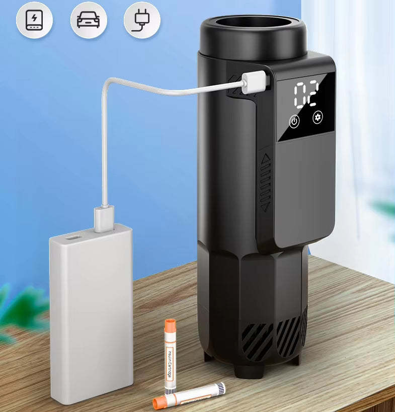 Load image into Gallery viewer, Digital Screen Rechargeable Battery Powered Portable Mini Insulin Pen Medical Cooling Cup Refrigerated Box Chill Medicine Travel Storage Case Cooler - Polar Tech Australia