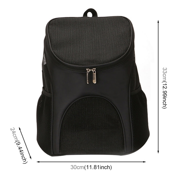Cargue la imagen en el visor de la galería, Portable Folding Nylon Breathable Pet Carrier Backpack, Size: 33 x 30 x 24cm, Size: 33 x 30 x 24cm Black, Size: 33 x 30 x 24cm Coffee, Size: 33 x 30 x 24cm Blue, Size: 33 x 30 x 24cm Red - Polar Tech Australia