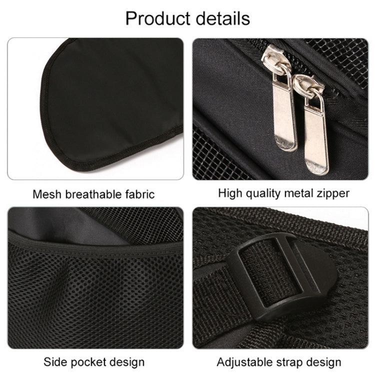 Cargue la imagen en el visor de la galería, Portable Folding Nylon Breathable Pet Carrier Backpack, Size: 33 x 30 x 24cm, Size: 33 x 30 x 24cm Black, Size: 33 x 30 x 24cm Coffee, Size: 33 x 30 x 24cm Blue, Size: 33 x 30 x 24cm Red - Polar Tech Australia