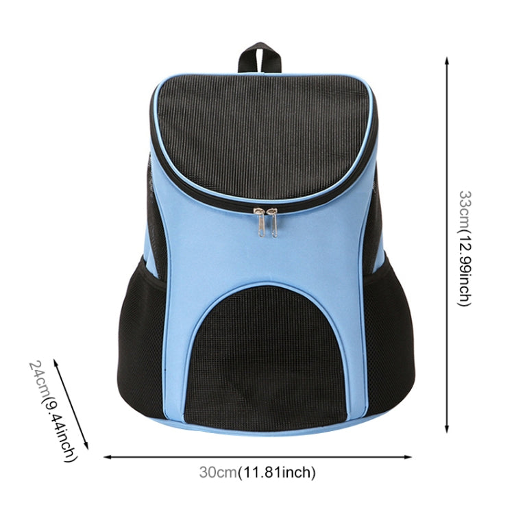 Chargez l'image dans la visionneuse de la galerie, Portable Folding Nylon Breathable Pet Carrier Backpack, Size: 33 x 30 x 24cm, Size: 33 x 30 x 24cm Blue, Size: 33 x 30 x 24cm Red, Size: 33 x 30 x 24cm Black, Size: 33 x 30 x 24cm Coffee - Polar Tech Australia