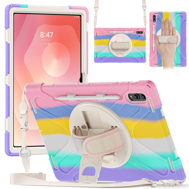 Load image into Gallery viewer, Samsung Galaxy Tab S11 Ultra (2025) 14.6" - Heavy Duty 360 Degree Rotate Stand Hand Strap Case With Shoulder Strap - i-Station Mobile Phone & Electronic Device Repair and Accessories