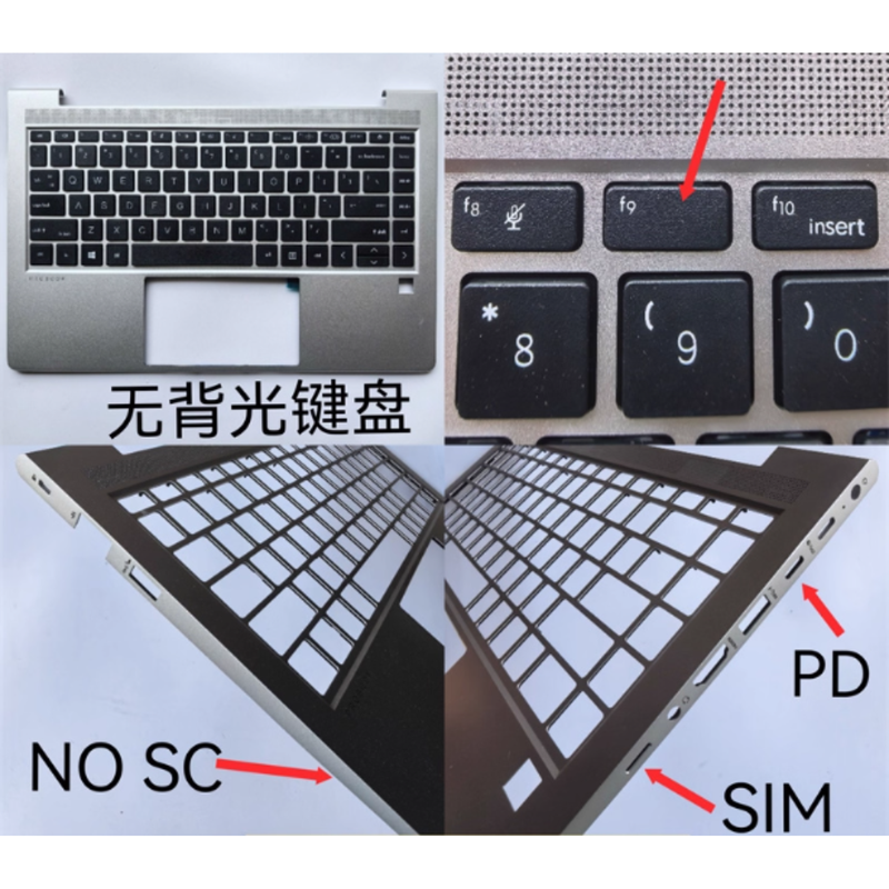 Cargue la imagen en el visor de la galería, HP Probook 440 G8 G9 ZHAN 66 Pro 14 G4 G5 Series - Laptop Palmrest With Keyboard US Layout
