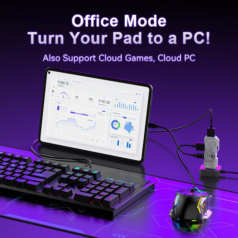 Cargue la imagen en el visor de la galería, Universal For Android / IOS Mobile Phone Apple iPhone Game Tablet iPad - M9 Keyboard Mouse Adapter Converter - Polar Tech Australia