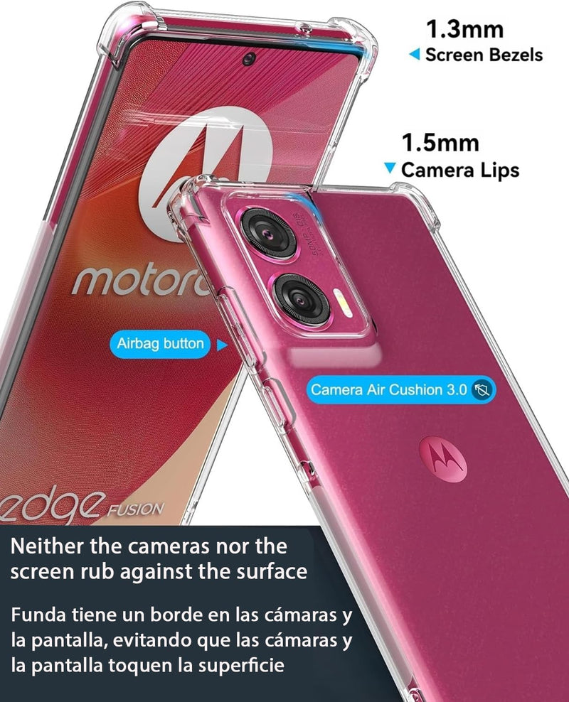 Load image into Gallery viewer, Motorola Edge 50 Fusion - AirPillow Cushion Transparent Soft Clear TPU Four Corners Protective Case - Polar Tech Australia