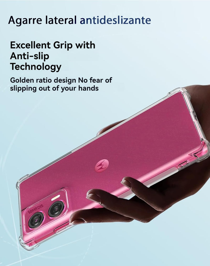 Load image into Gallery viewer, Motorola Edge 50 Fusion - AirPillow Cushion Transparent Soft Clear TPU Four Corners Protective Case - Polar Tech Australia