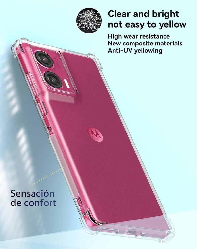 Load image into Gallery viewer, Motorola Edge 50 Fusion - AirPillow Cushion Transparent Soft Clear TPU Four Corners Protective Case - Polar Tech Australia