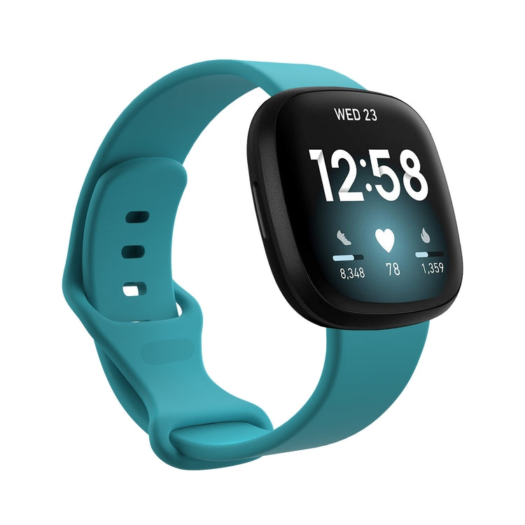Cargue la imagen en el visor de la galería, Replacement Silicone Band for Fitbit Versa 3 / 4 / Sense – Soft, Waterproof, Sport Wrist Strap - Polar Tech Australia