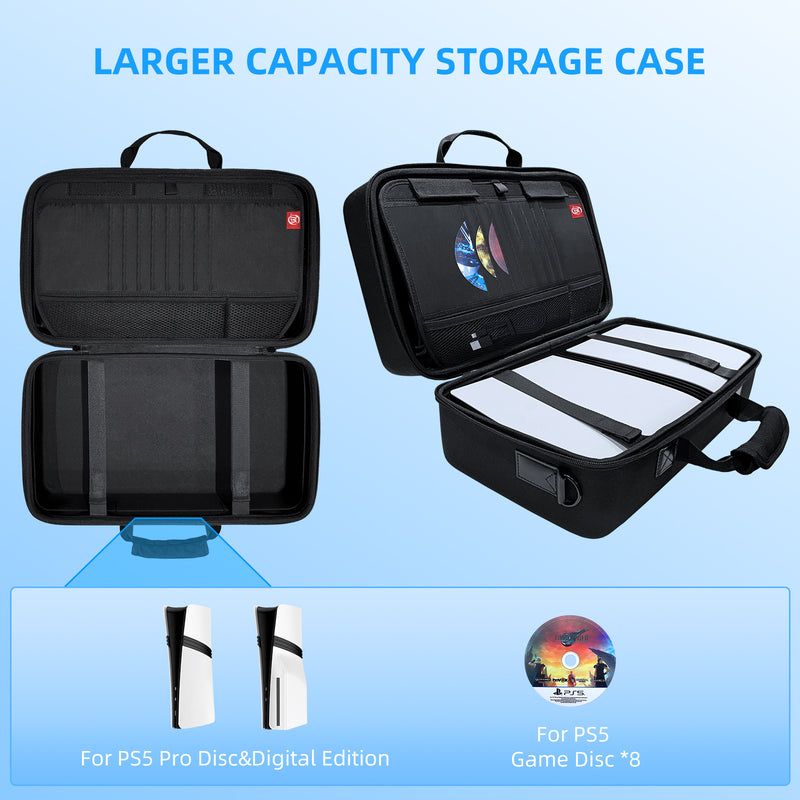 Load image into Gallery viewer, SONY PlayStation PS5 Pro & PS5 Slim - Heavy Duty All-in-one Multifunction Durable Carry Box Travel Storage Suitcase - Polar Tech Australia