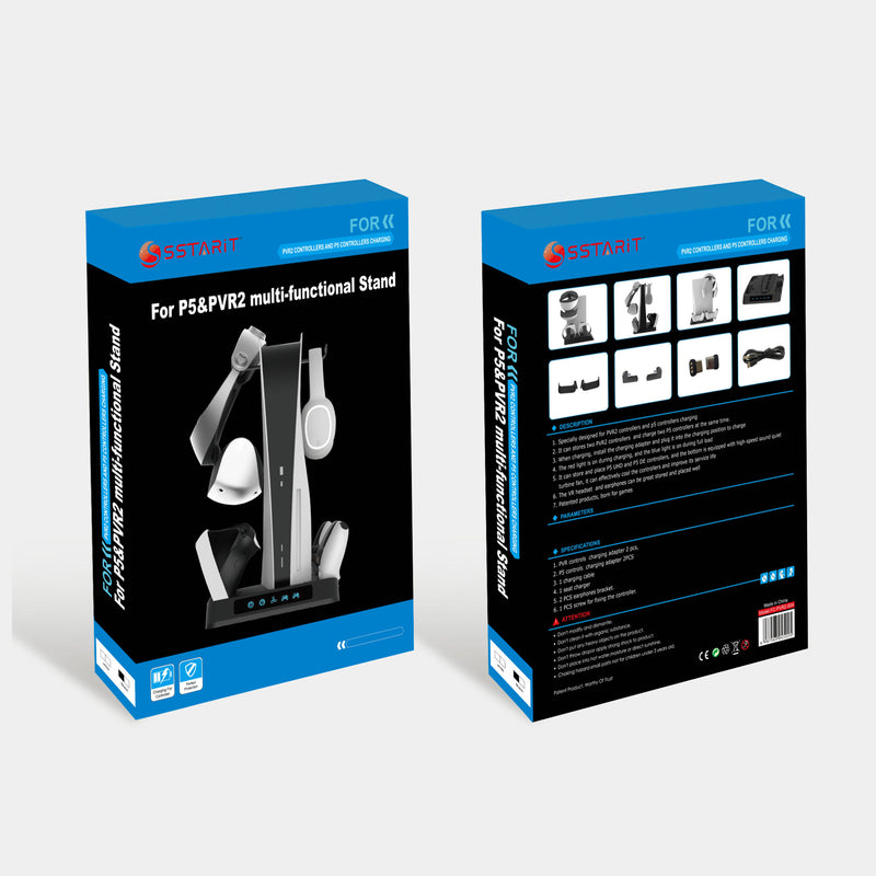 Chargez l'image dans la visionneuse de la galerie, SONY PlayStation 5 / PS5 & PSVR2 - All-in-one Multifunction Charging Stand with Cooling Fan & Dual Controller Magnetic Charging - Polar Tech Australia