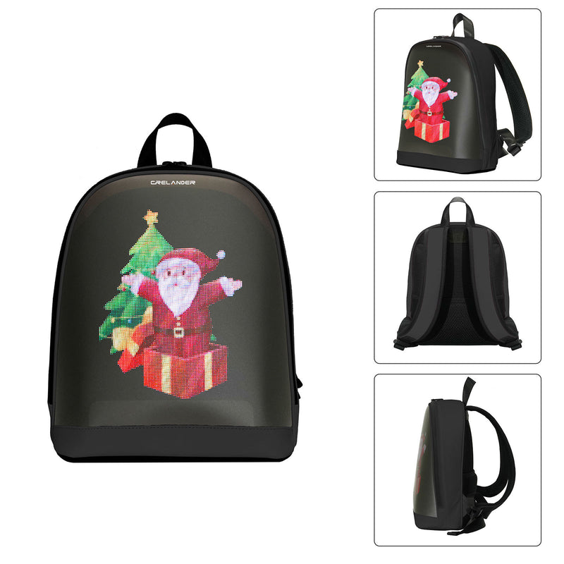 Cargue la imagen en el visor de la galería, Cyberbag Pixel Art LED DIY Nylon Leather Backpack - Polar Tech Australia