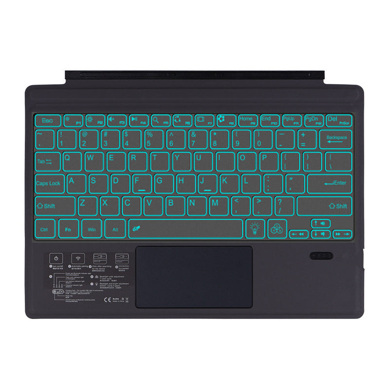 Cargue la imagen en el visor de la galería, Microsoft Surface Pro 8/9/X Compatible Wireless Keyboard Cover With Back light - Polar Tech Australia