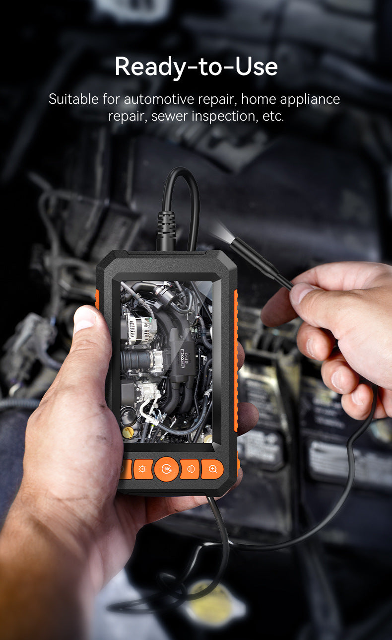 Cargue la imagen en el visor de la galería, 4.3-Inch Screen Daul Camera Industrial Endoscope Inspection Camera for Automotive Repair and Pipe Inspection