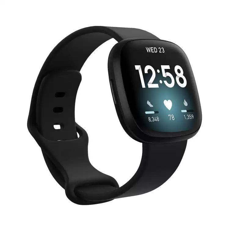 Cargue la imagen en el visor de la galería, Replacement Silicone Band for Fitbit Versa 3 / 4 / Sense – Soft, Waterproof, Sport Wrist Strap - Polar Tech Australia