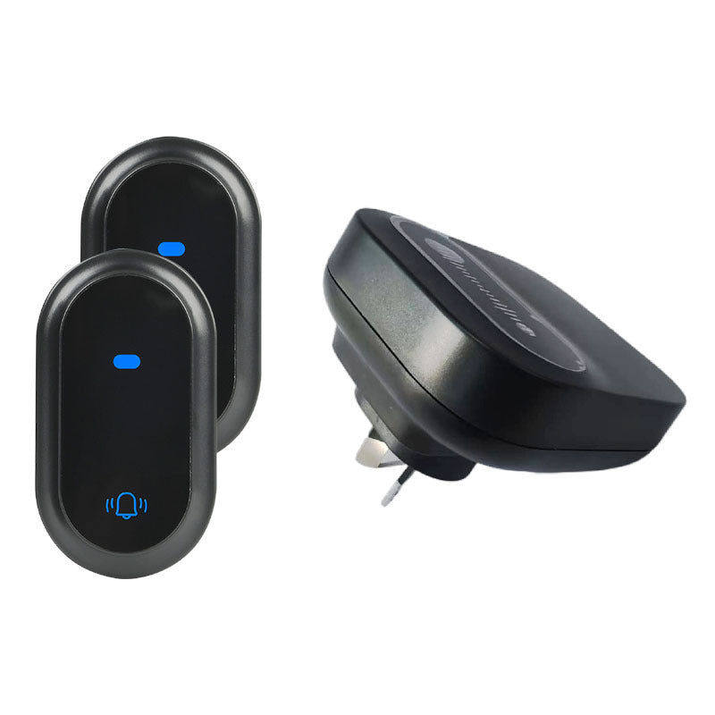 Load image into Gallery viewer, Wireless Doorbell Kit with Push Buttons & Plug-In Receiver Self Powered Battery-Free