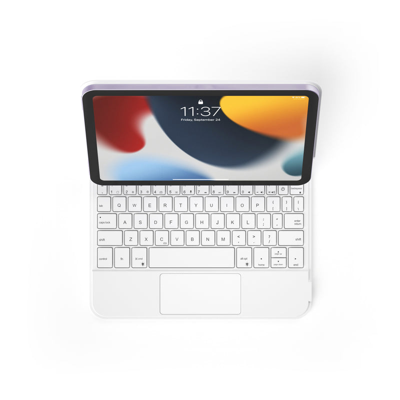 Load image into Gallery viewer, KIBO Apple iPad Mini 8.3'' 6/7th Gen (2021/2024) - Easy-Set Floating Cantilever Stand Precision Multi-Touch Trackpad Smart Wireless Keyboard Case With Backlit Keys