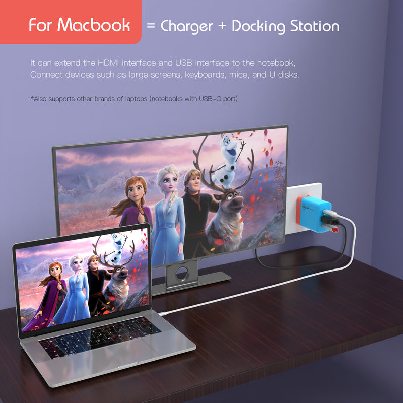Chargez l'image dans la visionneuse de la galerie, Switch Dock GaN Fast Charging HDMI Hub Portable Dock - Polar Tech Australia