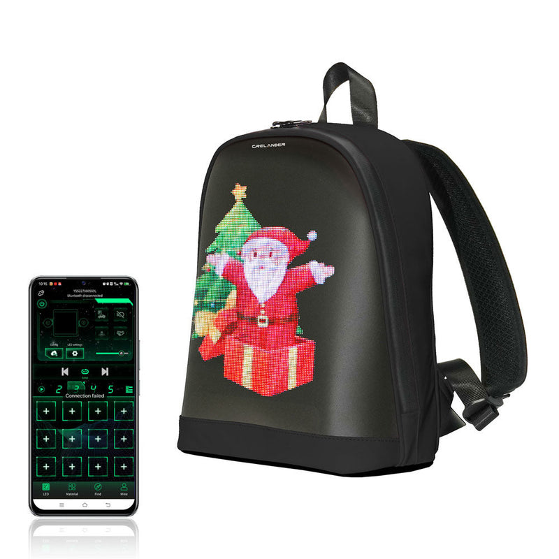 Cargue la imagen en el visor de la galería, Cyberbag Pixel Art LED DIY Nylon Leather Backpack - Polar Tech Australia