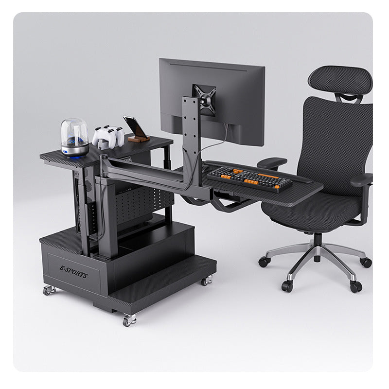 Load image into Gallery viewer, Electric Height Adjustable Rotation Mobile Office Warehouse Workbench Work Station Gaming Table Desk