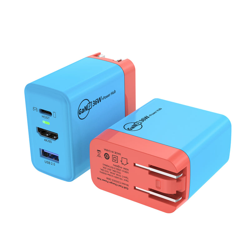 Chargez l'image dans la visionneuse de la galerie, Switch Dock GaN Fast Charging HDMI Hub Portable Dock - Polar Tech Australia