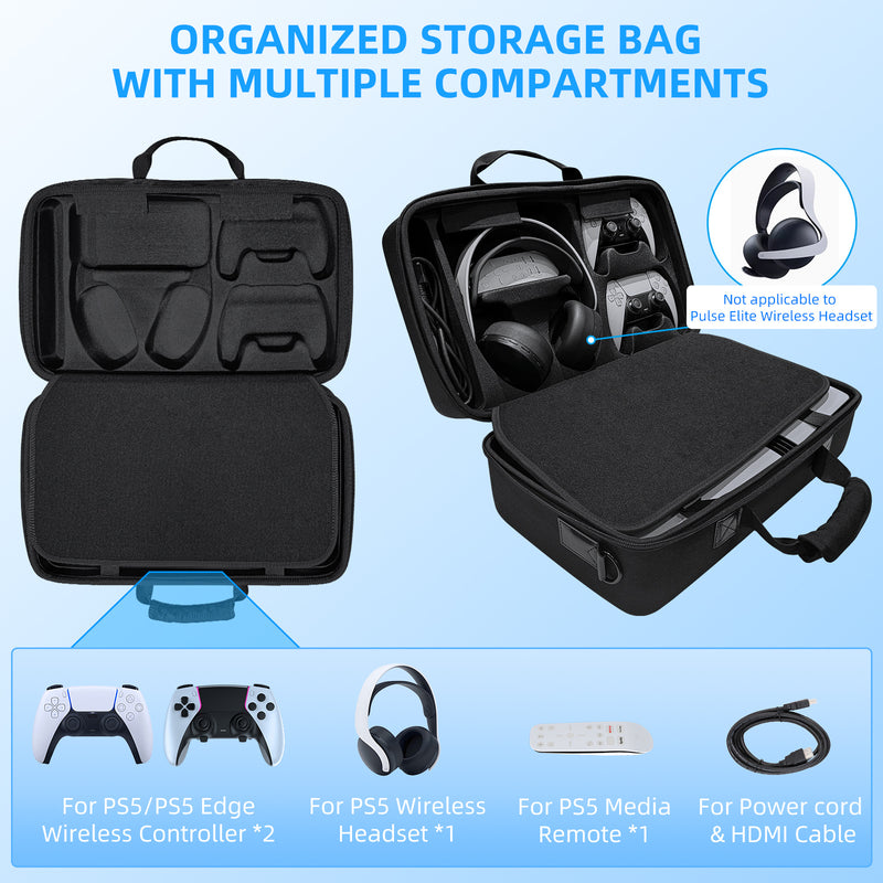 Load image into Gallery viewer, SONY PlayStation PS5 Pro & PS5 Slim - Heavy Duty All-in-one Multifunction Durable Carry Box Travel Storage Suitcase - Polar Tech Australia