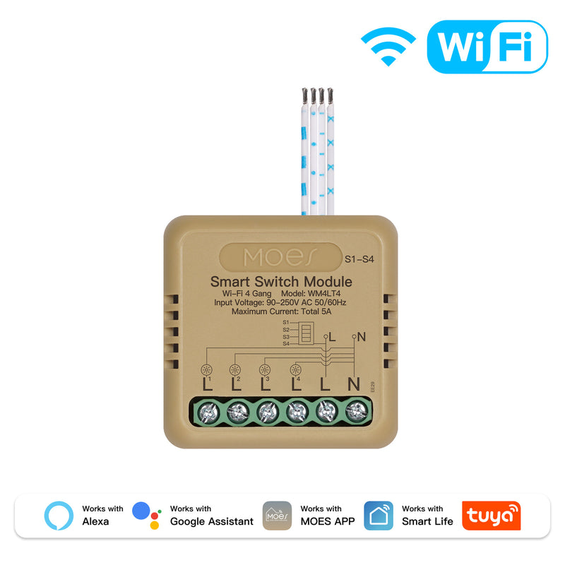 Load image into Gallery viewer, Moes Tuya 1/2/3/4 Gang Wireless WIFI Smart Switch Remote APP Control